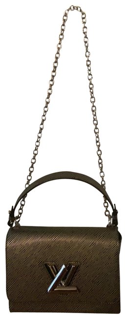 Louis Vuitton Twist Mm BlackSilver Cross Body Bag