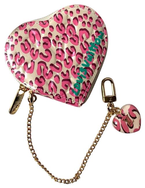 Louis Vuitton Vernis Leopard Coeur Coin Purse Wallet