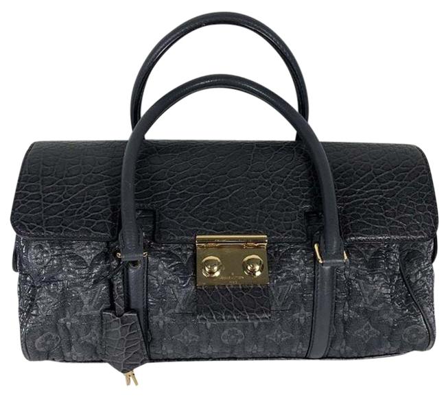 Louis Vuitton Volupte Beaute Gris Monogram Limited Black Canvas Satchel