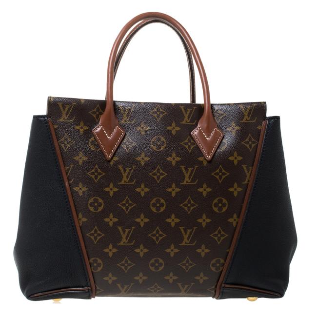Louis Vuitton W And Orfevre Leather Pm Brown Monogram Canvas Tote