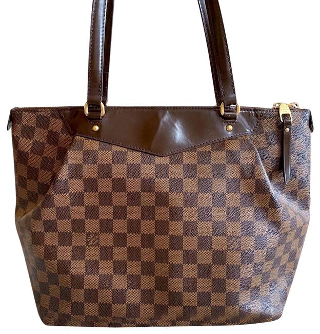 Louis Vuitton Westminster Pm Damier Ebene Coated Brown Canvas Shoulder Bag