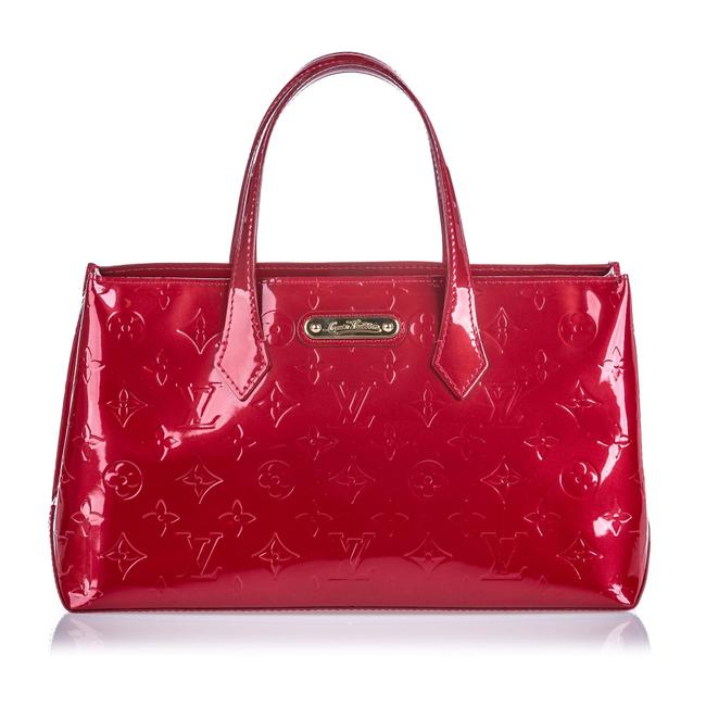 Louis Vuitton Wilshire Vernis Pm Red Leather Shoulder Bag