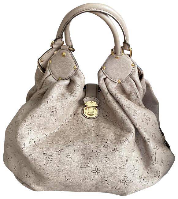 Louis Vuitton XL Sable Mahina Leather Hobo Bag