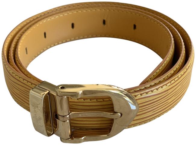Louis Vuitton Yellow Epi Classique Belt