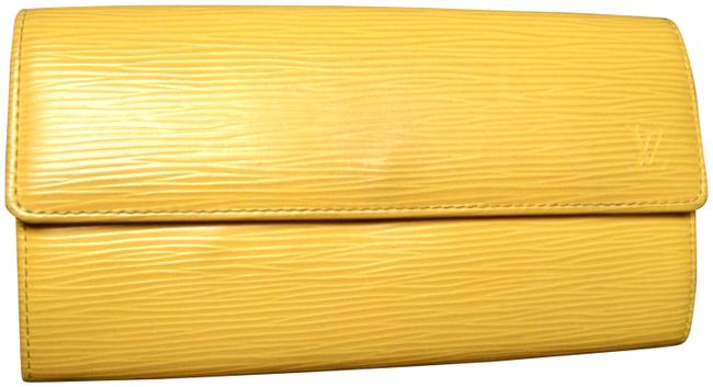 Louis Vuitton Yellow Sarah Epi Leather Wallet