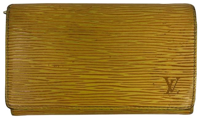 Louis Vuitton Yellow Tresor Epi Leather Wallet