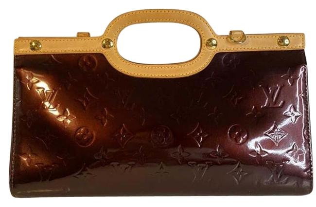Louis Vuitton Roxbury Drive Amarante Vernis Brown Leather Satchel