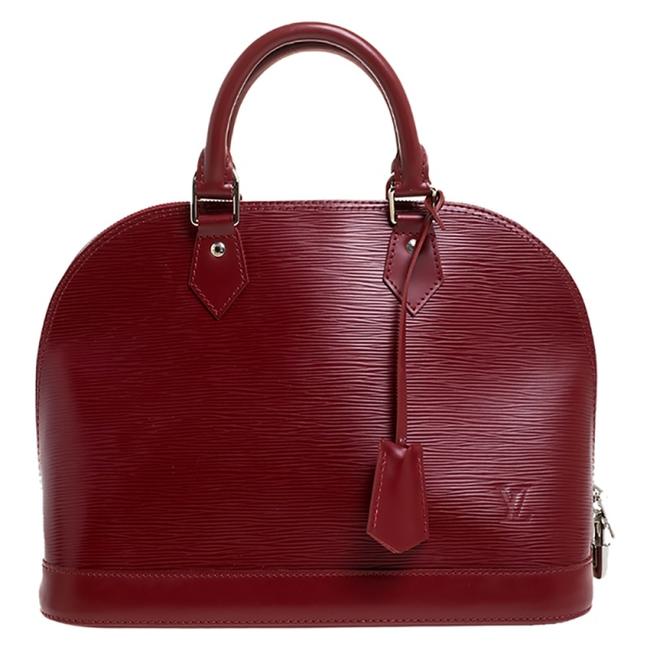 Louis Vuitton Alma Carmine Pm Red Leather Satchel