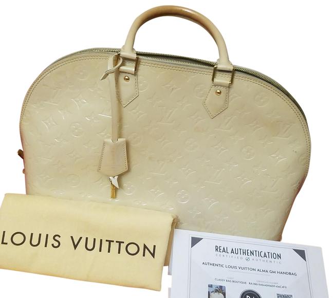 Louis Vuitton Alma Gm Handbag Vinyl Satchel