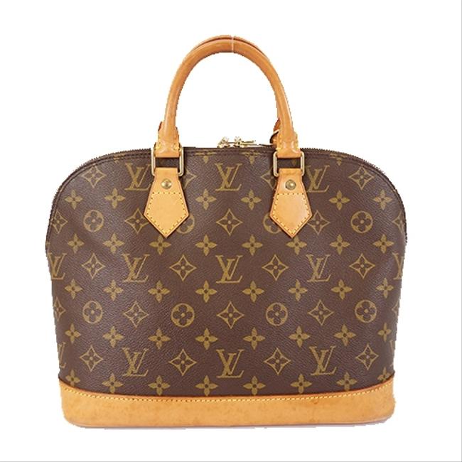 Louis Vuitton Alma M51130 Women Handbag Leather Monogram Satchel