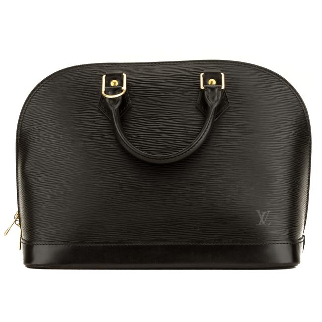 Louis Vuitton Alma Noir Epi Pm 4111016 Black Tote