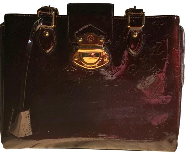 Louis Vuitton Amarante Patent Satchel