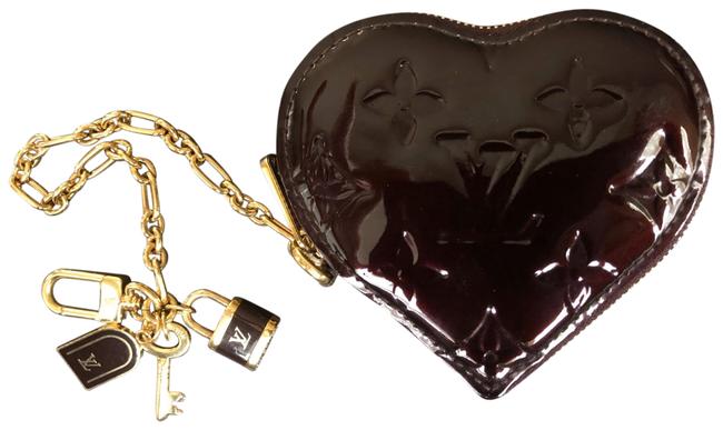 Louis Vuitton Amarnate Vernis Heart Coin Purse Wallet