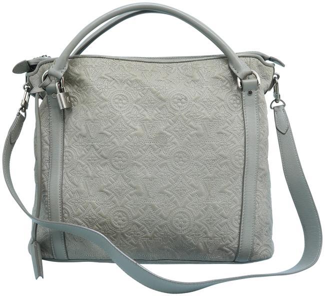 Louis Vuitton Antheia Ixia Pm Grey Calfskin Satchel