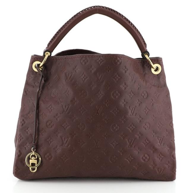 Louis Vuitton Artsy Handbag Monogram Empreinte Mm Red Leather Tote