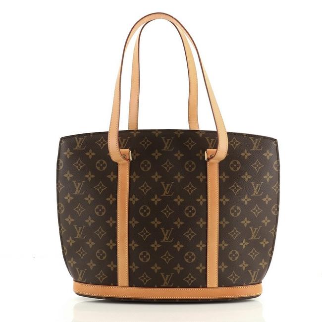 Louis Vuitton Babylone Handbag Monogram Brown Coated Canvas Tote