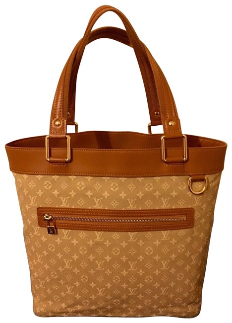 Louis Vuitton Bag Lucille Mini Lin Gm Beige Uncoated Monogram Canvas Tote