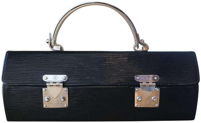 Louis Vuitton Bento Box Roi Green Dyed Black Leather Clutch