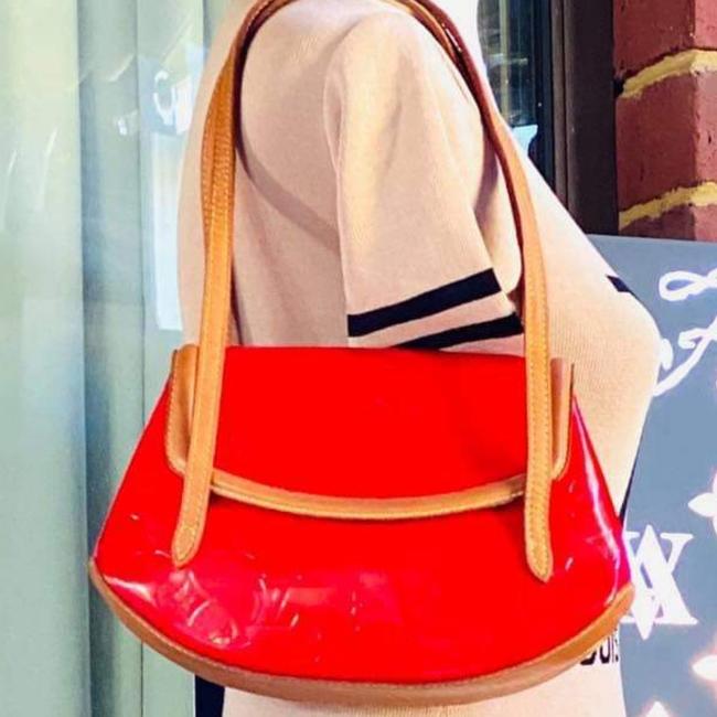 Louis Vuitton Biscayne Bay Pm Vernis Red Shoulder Bag