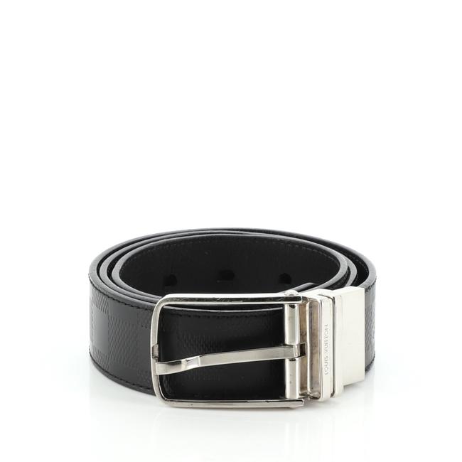 Louis Vuitton Black Boston Damier Infini Leather Medium Belt