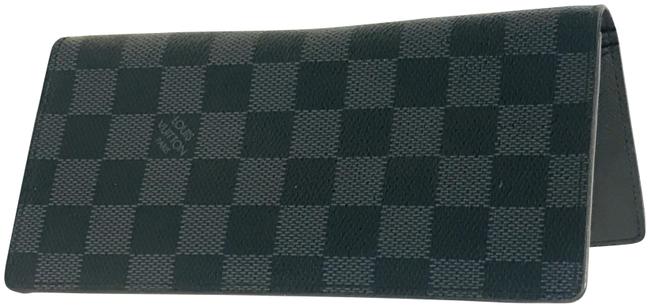 Louis Vuitton Black Brazza Damier Cobalt Wallet