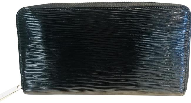 Louis Vuitton Black Zippy Organizer Electric Epi Wallet