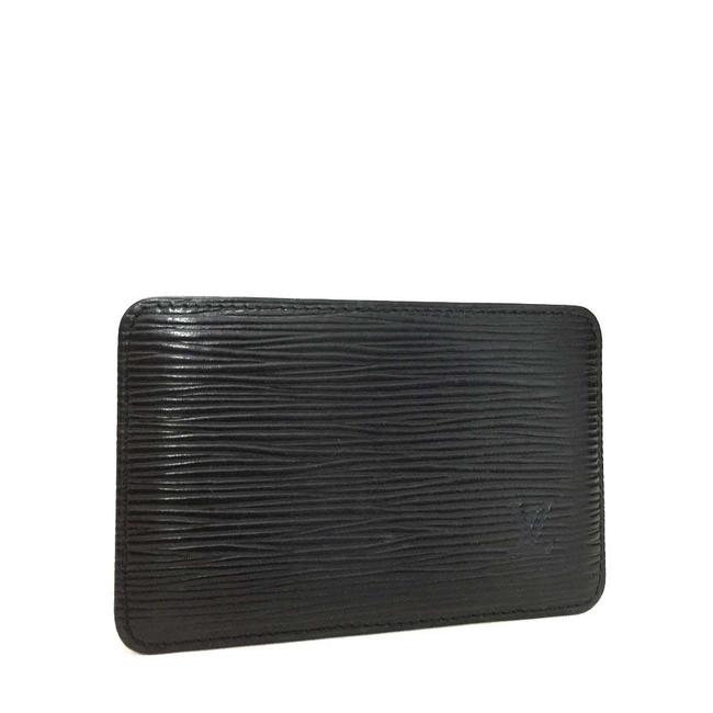 Louis Vuitton Black Epi Card Case Wallet
