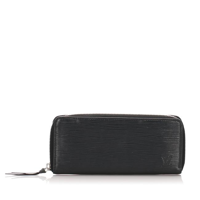 Louis Vuitton Black Epi Clemence Wallet