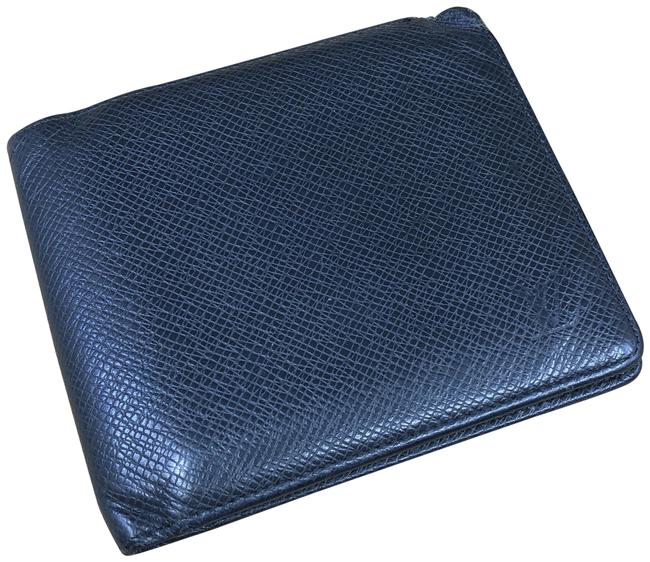 Louis Vuitton Black Multiple Lv740 Taiga Bifold Wallet