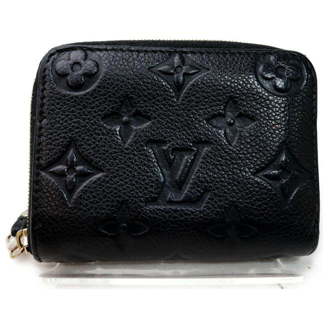 Louis Vuitton Black Zippy Empreinte #6316l20 Wallet