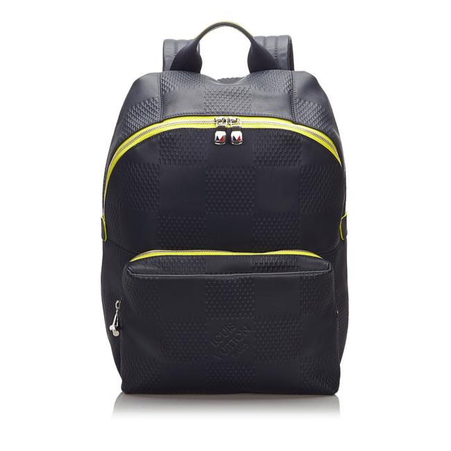 Louis Vuitton Blue Leather Backpack