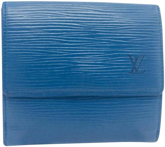 Louis Vuitton Blue Monogram Epi Leather Bifold Wallet