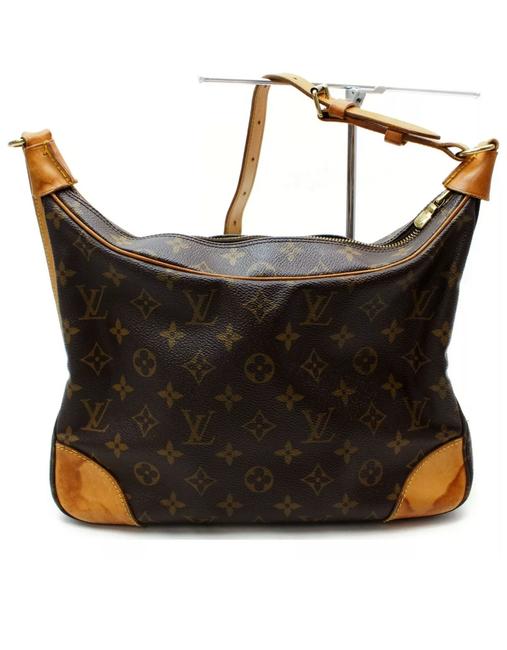Louis Vuitton Boulogne 30 Brown Leather Hobo Bag