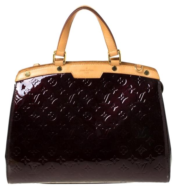 Louis Vuitton Brea Amarante Monogram Vernis Gm Burgundy Patent Leather Tote