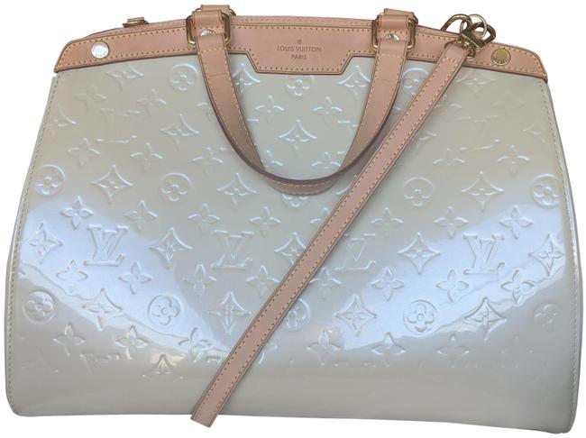 Louis Vuitton Brea Vernis Beige Monogram Patent Leather Tote