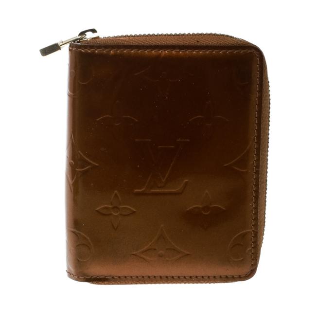 Louis Vuitton Brown Bronze Monogram Vernis Zippy Coin Wallet