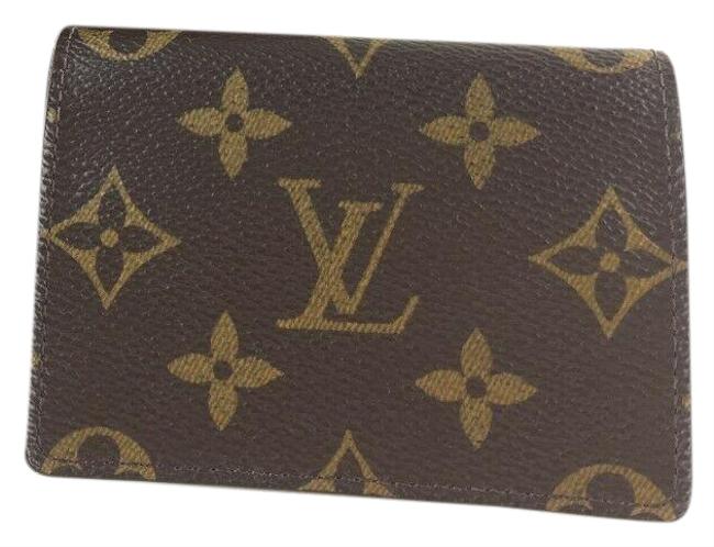 Louis Vuitton Brown Card Holder Monogram Amvelop Cult De Wigi Wallet