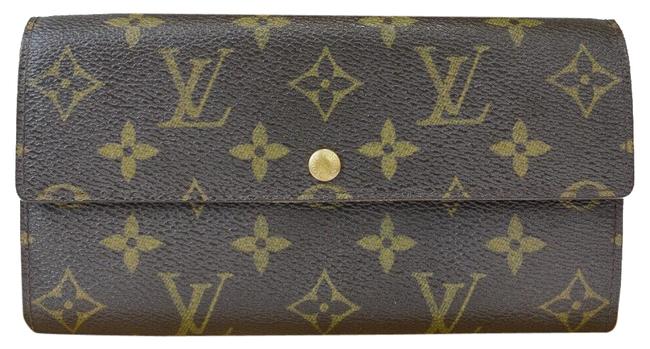 Louis Vuitton Brown Credit Long Bifol Monogram Leather Wallet