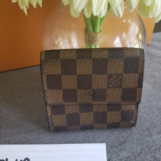 Louis Vuitton Brown Elise Damier Ebene Wallet