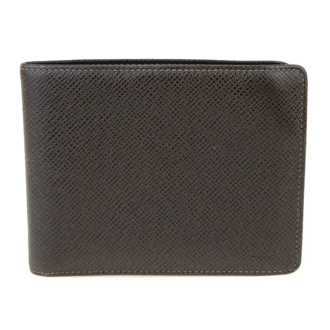 Louis Vuitton Brown Florin Bifold Purse Taiga Leather Wallet