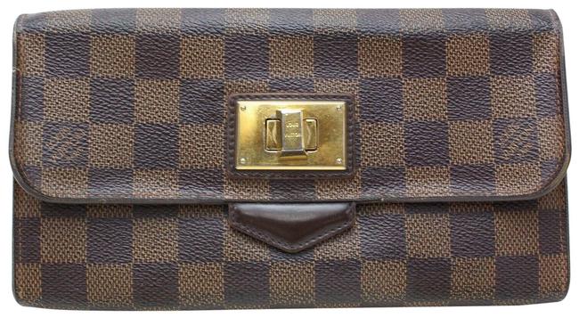 Louis Vuitton Brown Long Portefeiulle Rosebery Wallet