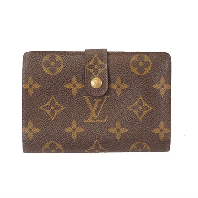 Louis Vuitton Brown Monogram M61663 Women Monogram Bi fold Wallet