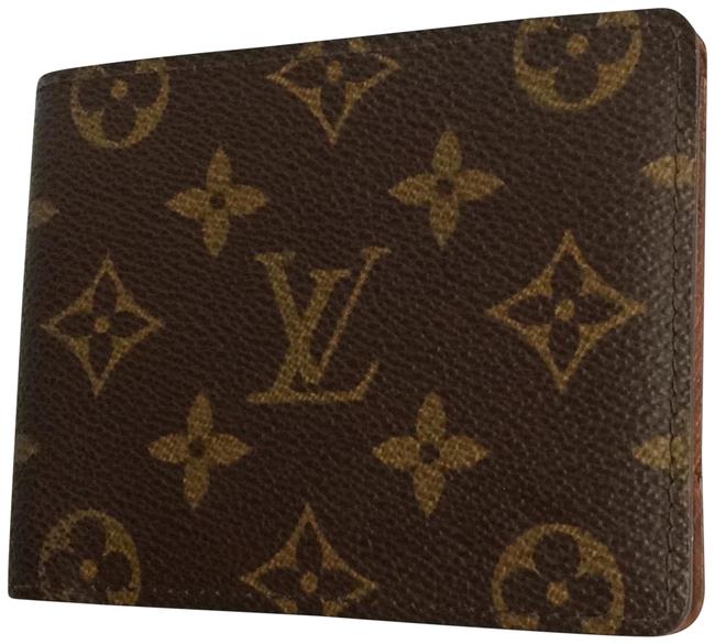 Louis Vuitton Brown Monogramed Lv Bifold Wallet