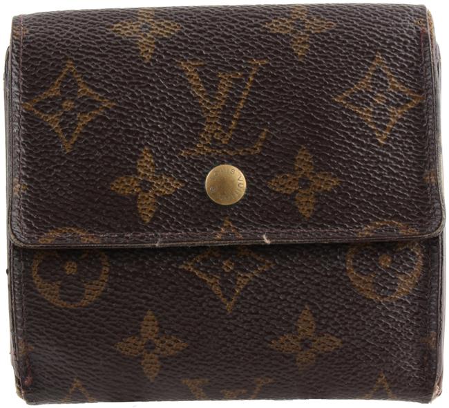 Louis Vuitton Brown Portefeiulle Elise Monogram Trifold Wallet