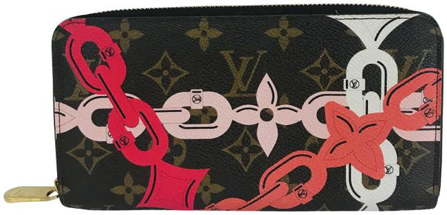 Louis Vuitton Brown Zippy Monogram Bay Rose Ballerine Poppy Wallet
