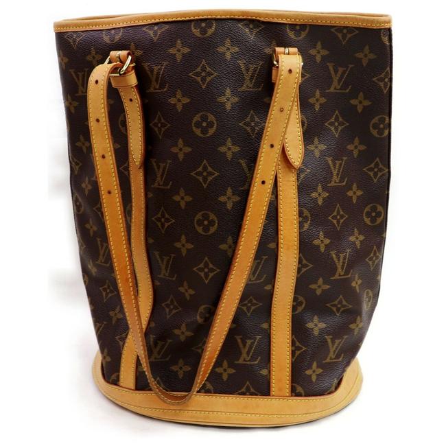 Louis Vuitton Bucket Marais Gm Monogam 872509 Brown Coated Canvas Tote