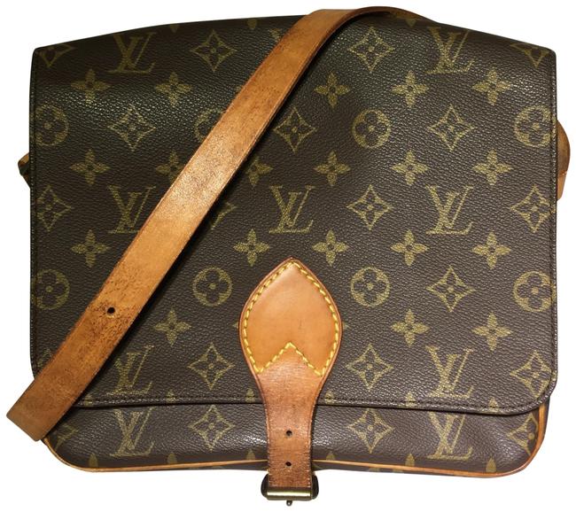 Louis Vuitton Cartouchiere Gm Brown Monogram Cross Body Bag