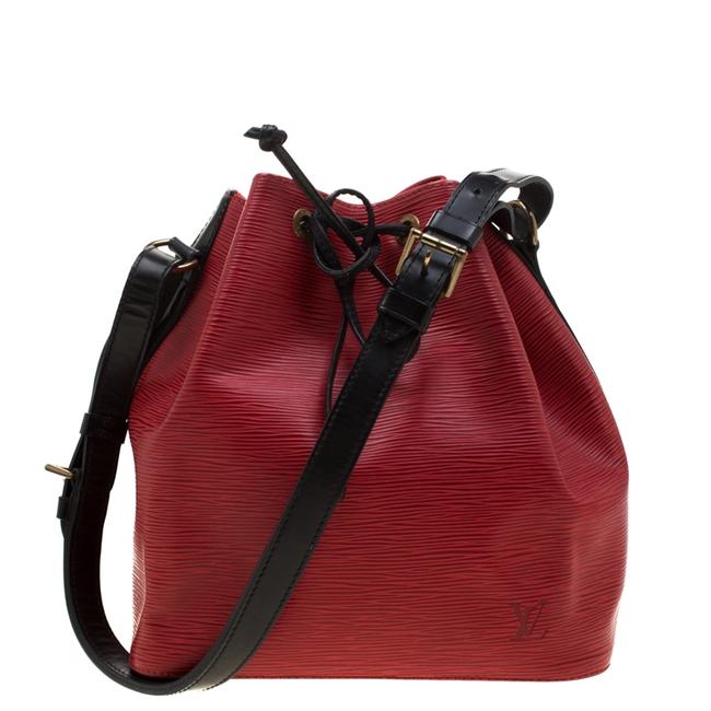 Louis Vuitton Castilian Neonoe Red Leather Hobo Bag