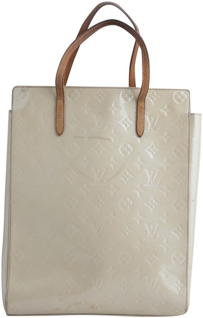 Louis Vuitton Catalina North South Beige Monogram Vernis Leather Tote