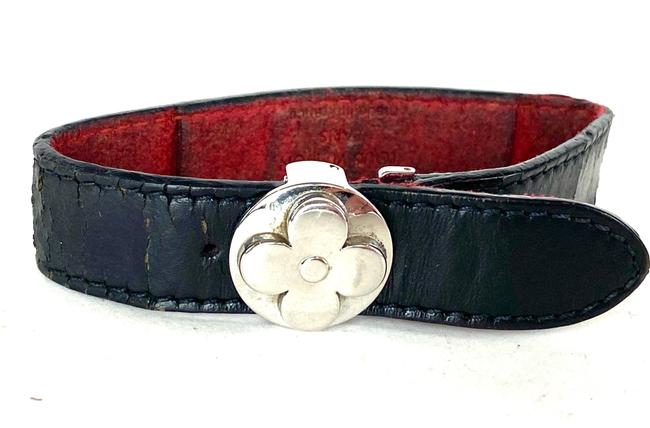 Louis Vuitton Charcoal Monogram Vernis Mat Fleur Belt 19lvs66 Bracelet